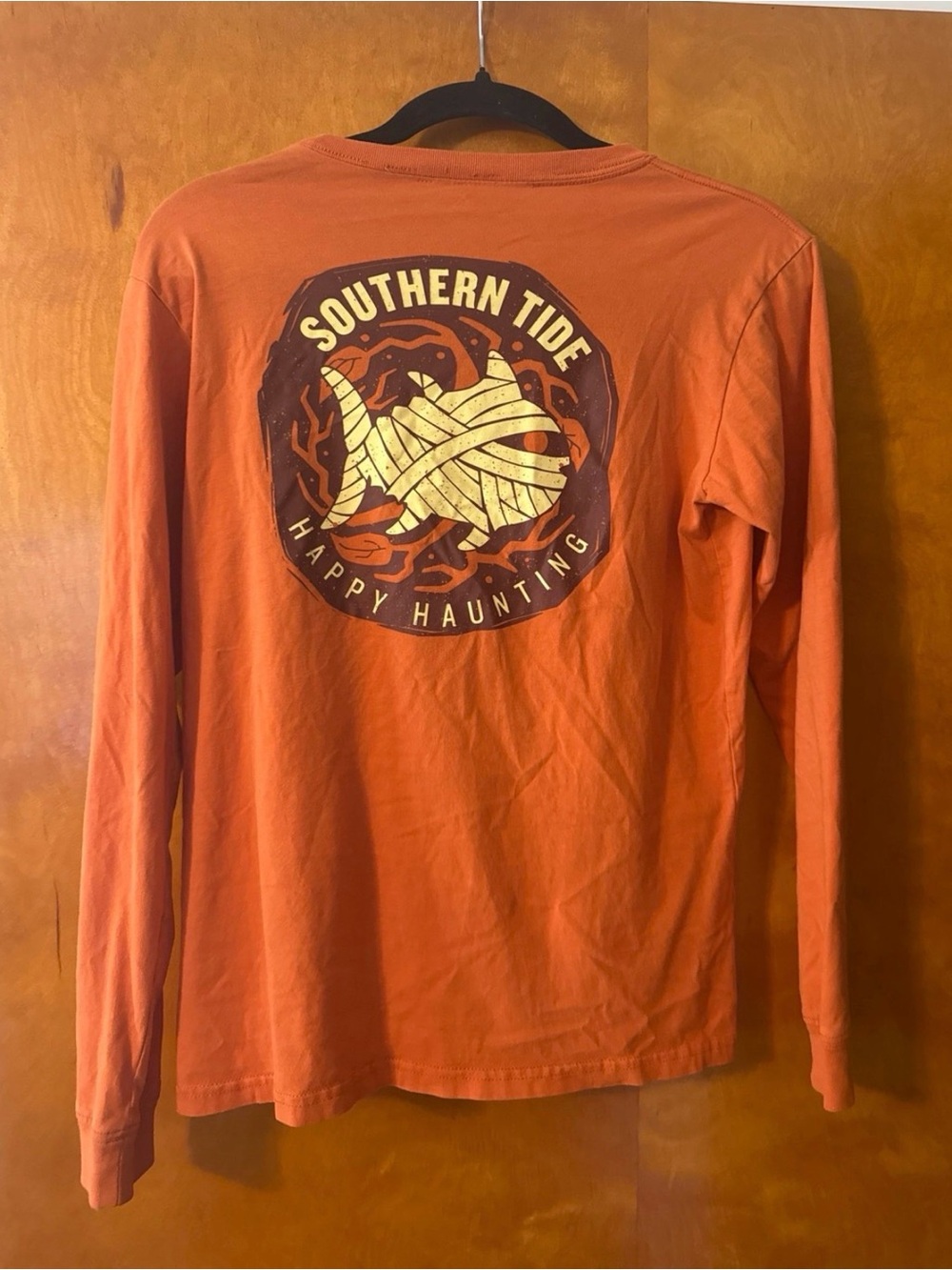 Southern Tide Boy’s Long-Sleeve Graphic Tee - Orange